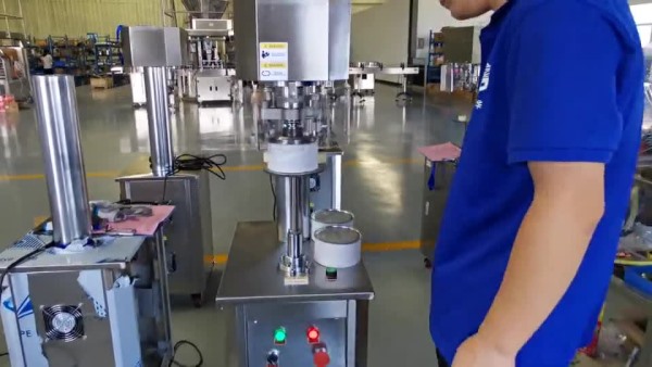 紙碗罐半自（zì）動封罐機